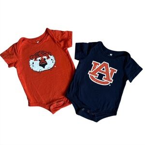 Colosseum Auburn University Tigers Set of 2 Baby Onesies size 0-3M